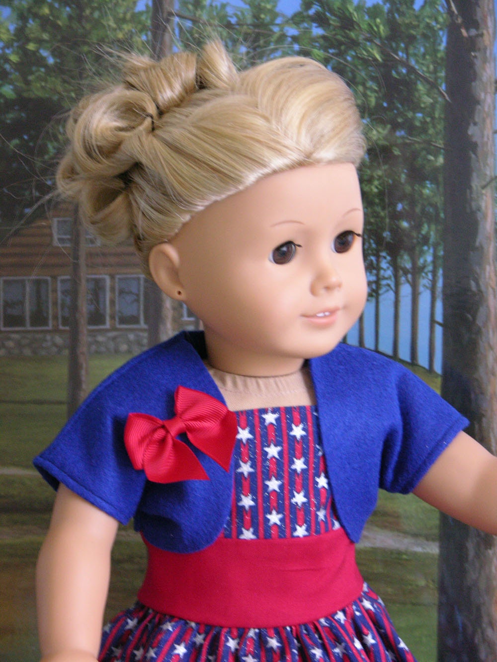 Stars and Stripes Dress for American Girl doll