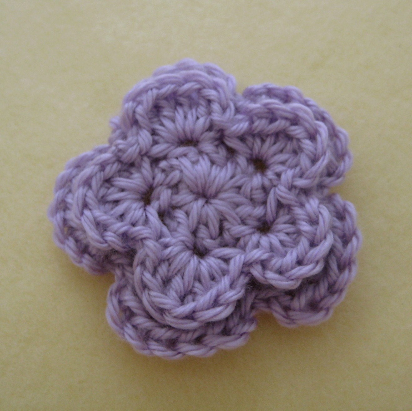 Crochet Pattern -- Double-layer Flower Embellishment