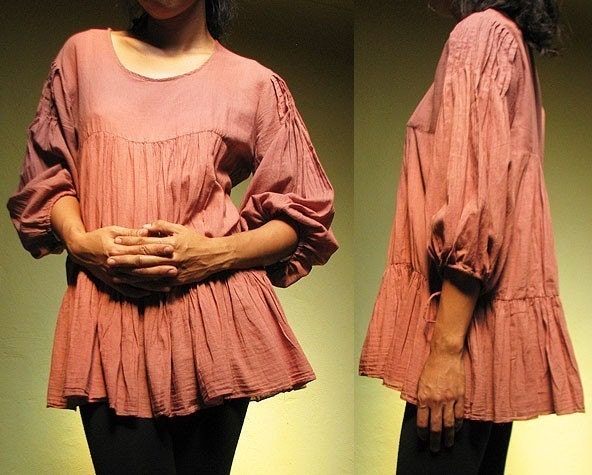 The woman in me blouse...Peach (L-XL)