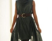 Never a dull day dress...Smoke gray