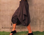 Hanna funky Skirt over pants...Brown mix silk ( M-XL)
