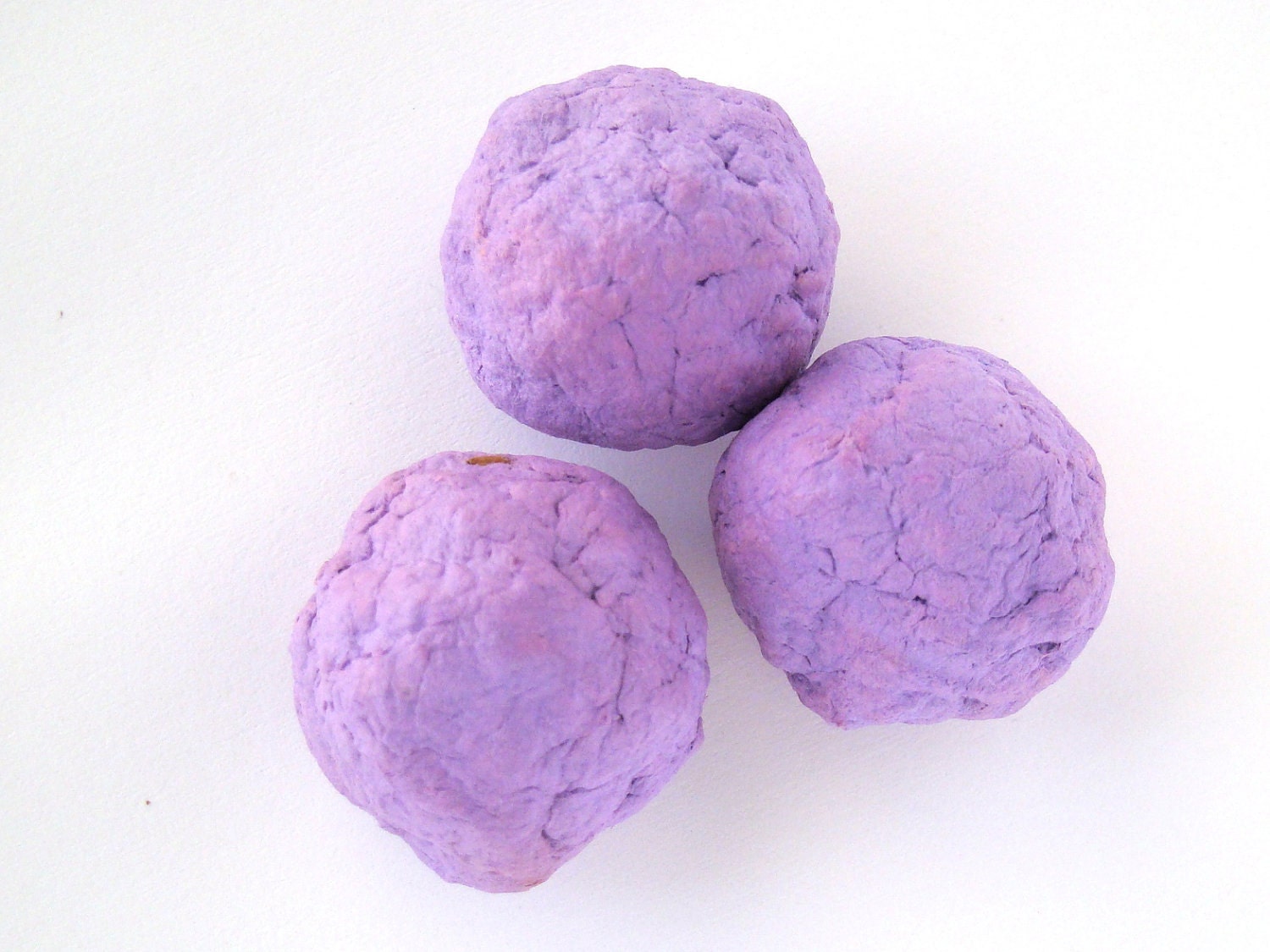 Recycled Paper Seed Bombs - Set of 25 PURPLE Seed Bombs