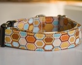 Dog Collar in Warm Orange Sunset