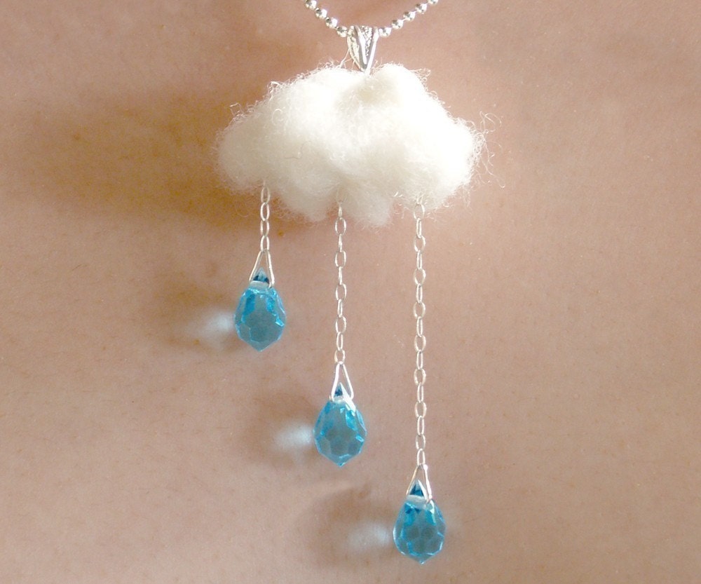 ENGLISH SUMMER  - Rain and Cloud - NECKLACE