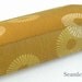 Gold Sun Rays Clutch Purse Handbag - Cream Silk Lining - Made to Order by UPSTYLE