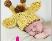 Giraffe Beanie-CUTE PHOTO PROP-unisex colors-any size