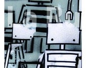 Graffiti Robot 5x7 Print