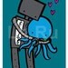 Robot Love Octopus 5x7 print