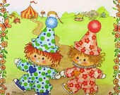 Board Book Vintage 1984 OUR LITTLE WORLD Jilly and Jolly