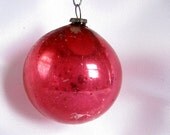 Vintage Small Red Japan Christmas Ornament