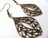 Moroccan Brass Drop Earrings