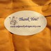 Labels Personalized White Oval Thank You Address Gift for You Branding