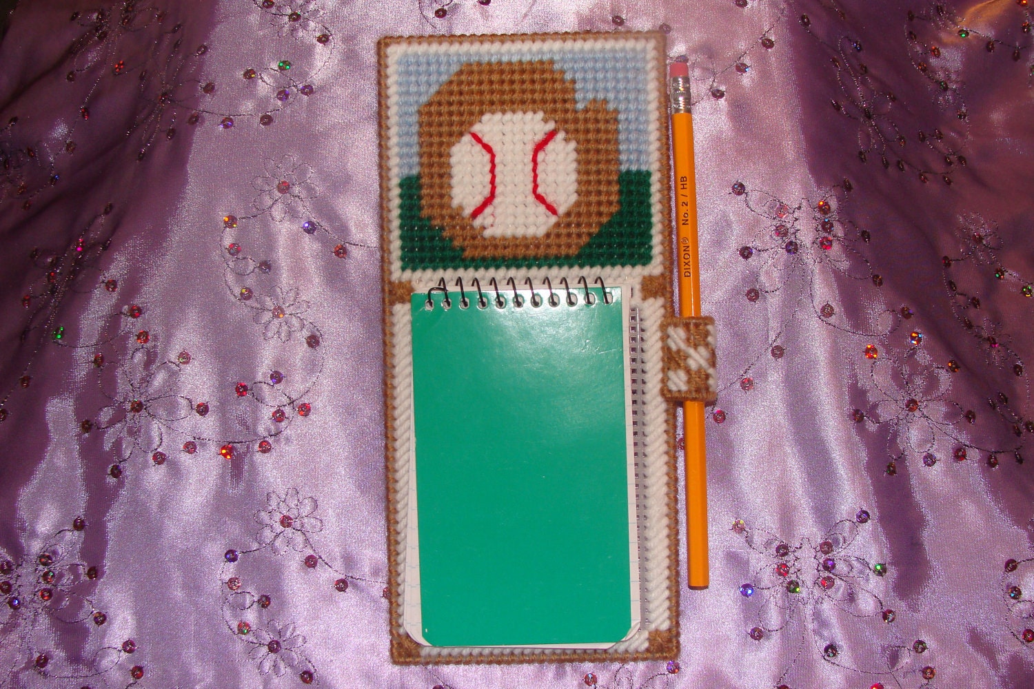 Baseball Notepad Holder