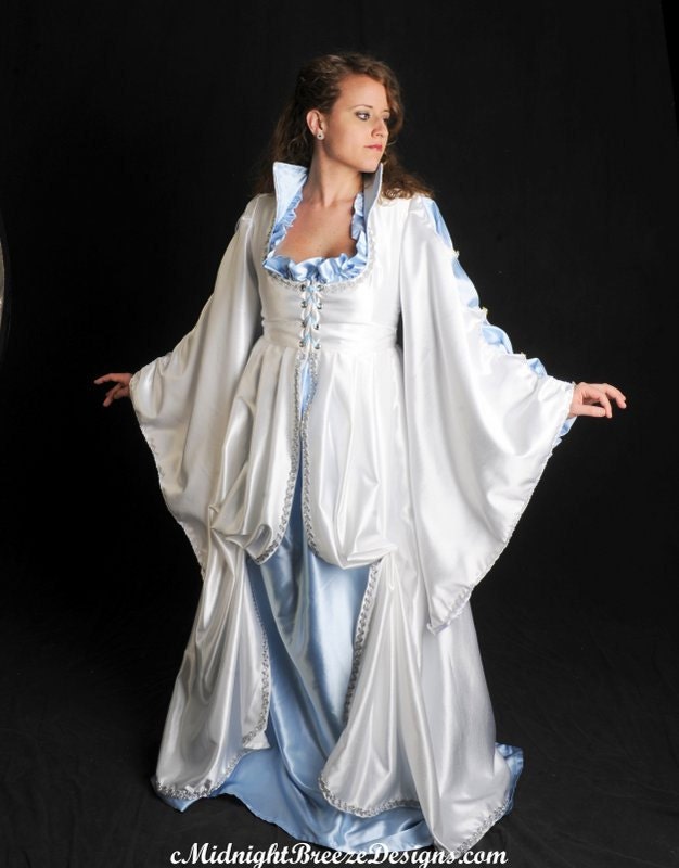 CLEARANCE - Ready to Wear - Renaissance Bridal Wedding Dress Gown, Medium-Large Size