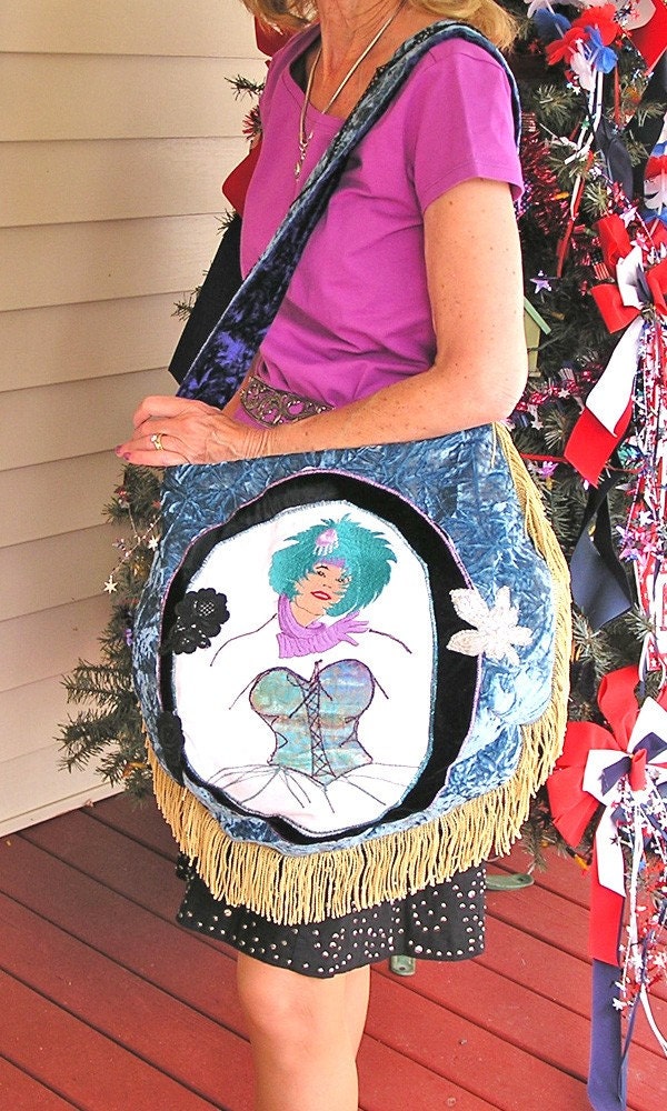 SALE Shoulder Bag -- The Parisienne -a crushed velvet shoulder bag purse messanger bag