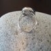 Sterling silver and green jade ring. Size 7.5