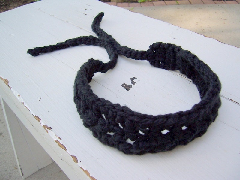 Headband, Organic Cotton, Black