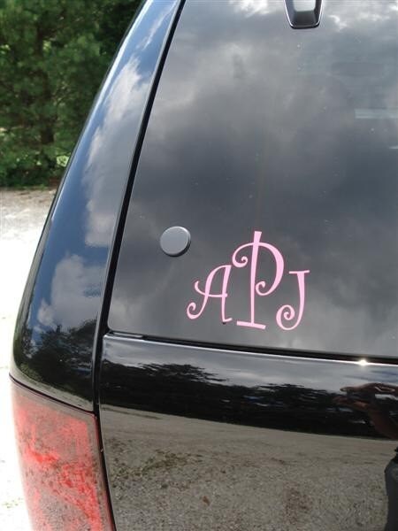 car initial stickers
