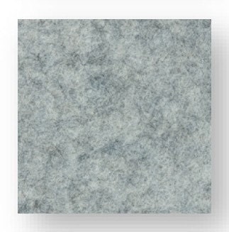 16" x 16" Sun Felt Quality Wool Felt Fabric - FADED GREY (No. MB)