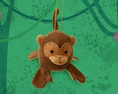 Zooguu Monkey Plush - Ornament - Customize It