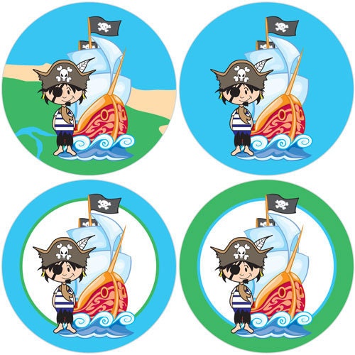 Custom Cupcake Toppers for your Pirate Party