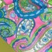 A Big Pop of Summer Paisley - NOS Vintage Fabric Mod Daisies Tulips 60s 70s