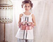 SALE Girls LIZZIE Tunic and Pantaloon Set... The Dear Jane Collection Sizes 12/18M through 12