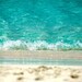 SALE Turqouise Blue Ocean Water Crashing on the Sandy Beach 8X10