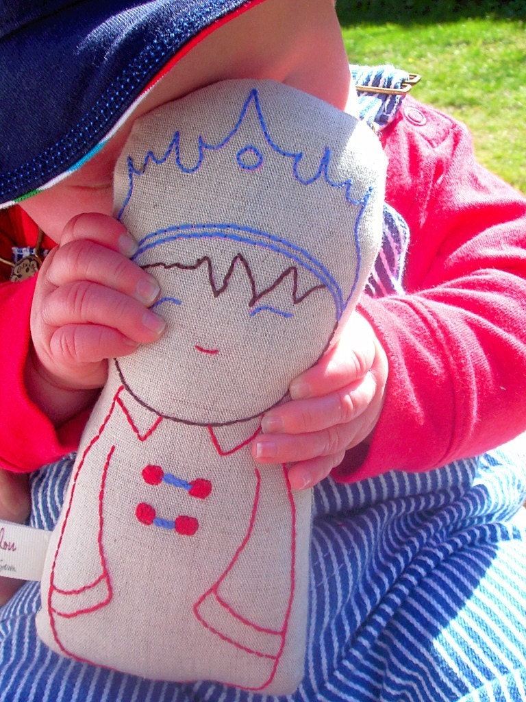 Prince Fergus - Linen doll plush toy for boys and girls - Ready to Ship-FREE WORLDWIDE SHIPPING