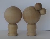 Do It Yourself Wood Kokeshi Dolls Extra Large
