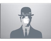 THE ORIGINAL /// Vinyl Decal Sticker MacBookPro Magritte inspired / Son of Mac