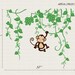 Removable Vinyl Wall Decal - Monkey in Jungle B type with one monkey