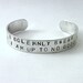 Handstamped No Good Cuff Bracelet