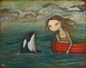 Sarah and the Orca - 8x10 print