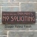 Thin Mints No Soliciting Sign, Thin Mint Cookies, Girl Scouts, No Solicitors, made in USA