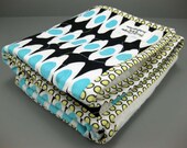 Stroller Quilt - Carseat Quilt - Blankie - Quilted Changing Mat - Modern Boy Quilt