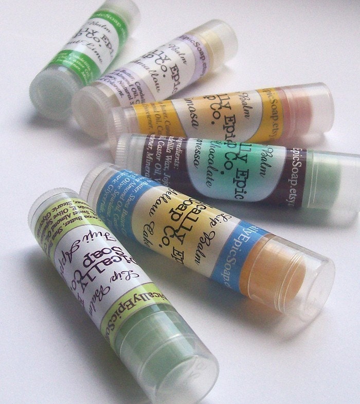 Lip Balm 6 Pack - Set of Epic Lip Balms or Tints