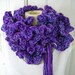 Purple Lavender Lacy Ruffled Boa Long Scarf