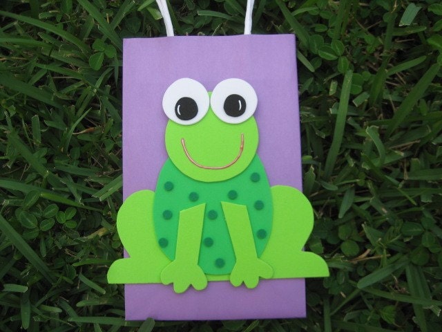 Frog Birthday Party Favor Bag