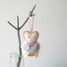 Personalized Owl Ornament // Initials // Felt Baby's First Christmas // Peach Door Hanger by OrdinaryMommy on Etsy