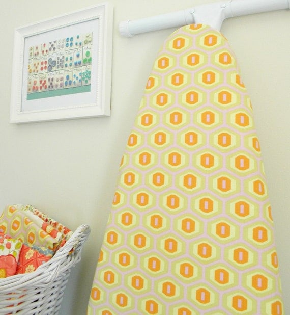 Ironing Board Cover - Honeycomb in Pink