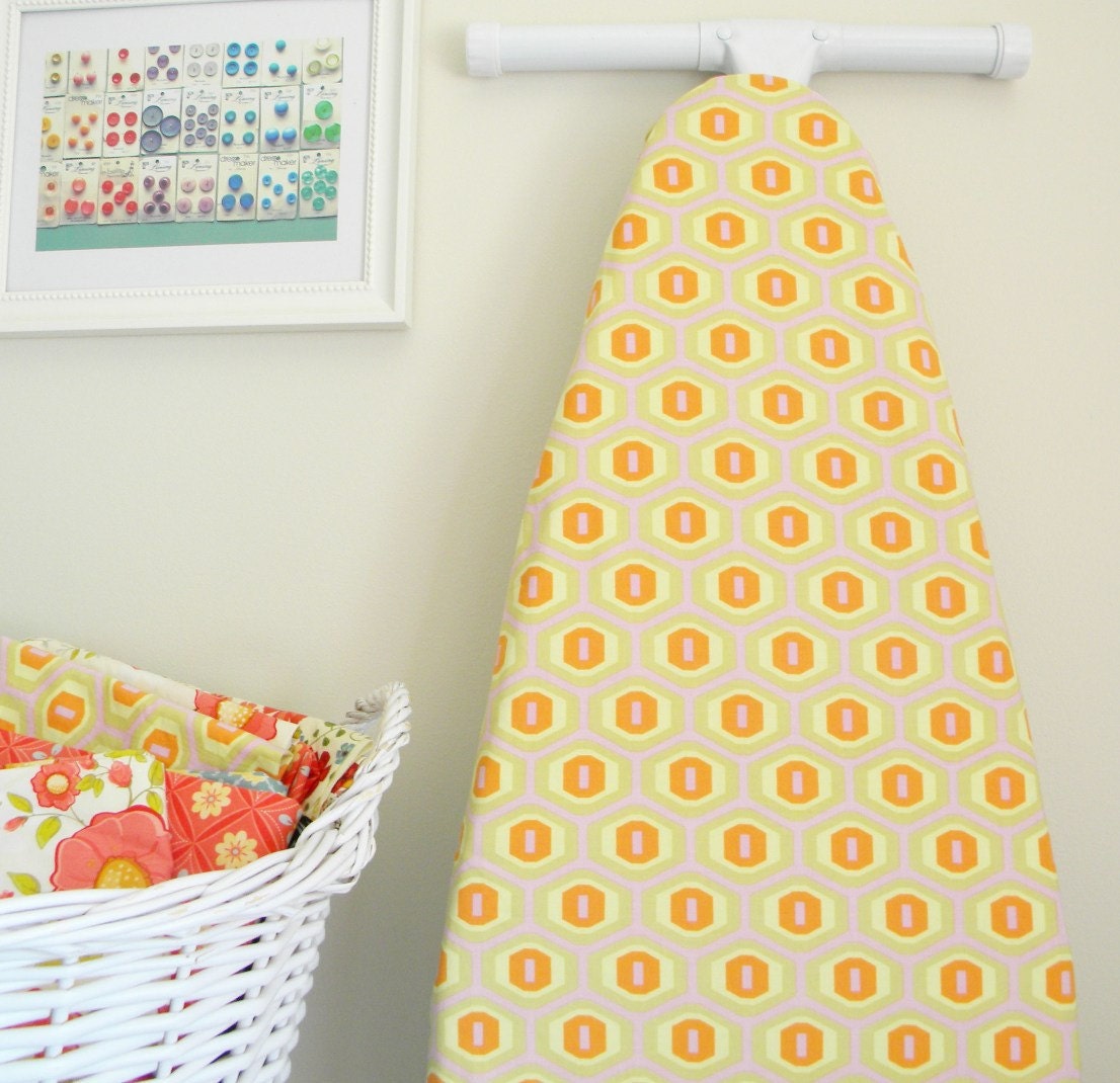 Ironing Board Cover - Honeycomb in Pink