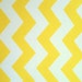 LAST ONE - Chevron Ironing Board Cover in Yellow and White - discontinued fabric