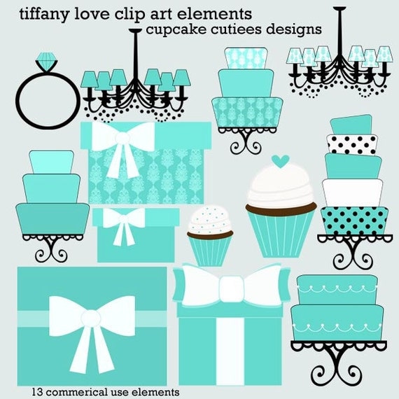 Tiffany Love Whimsical Digital Clip art collection 13 Elements