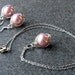 20% OFF SALE-Earrings SET,Pearl, Rose Pink, Silver, Lovely Gifts, Handmade, Moms, Gift, Wedding Bridal Gifts- Under 50