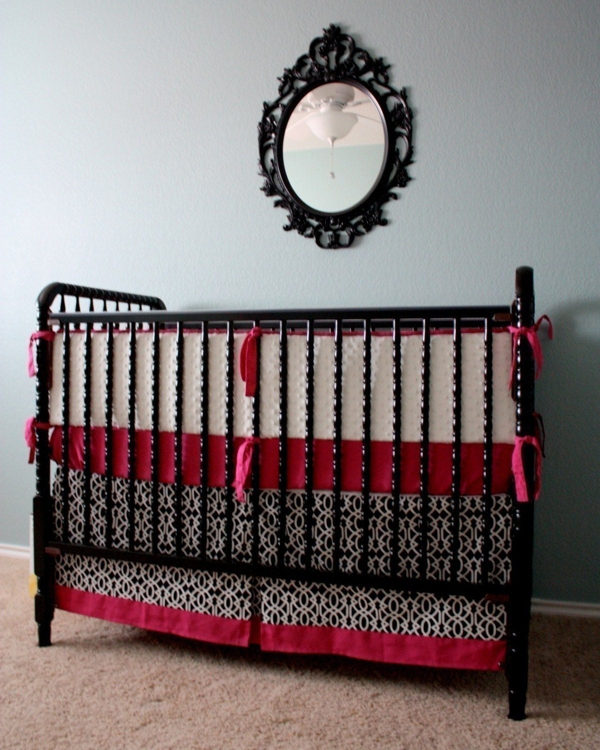 BUMPER and SKIRT -  2 Pc. Baby Bedding Set