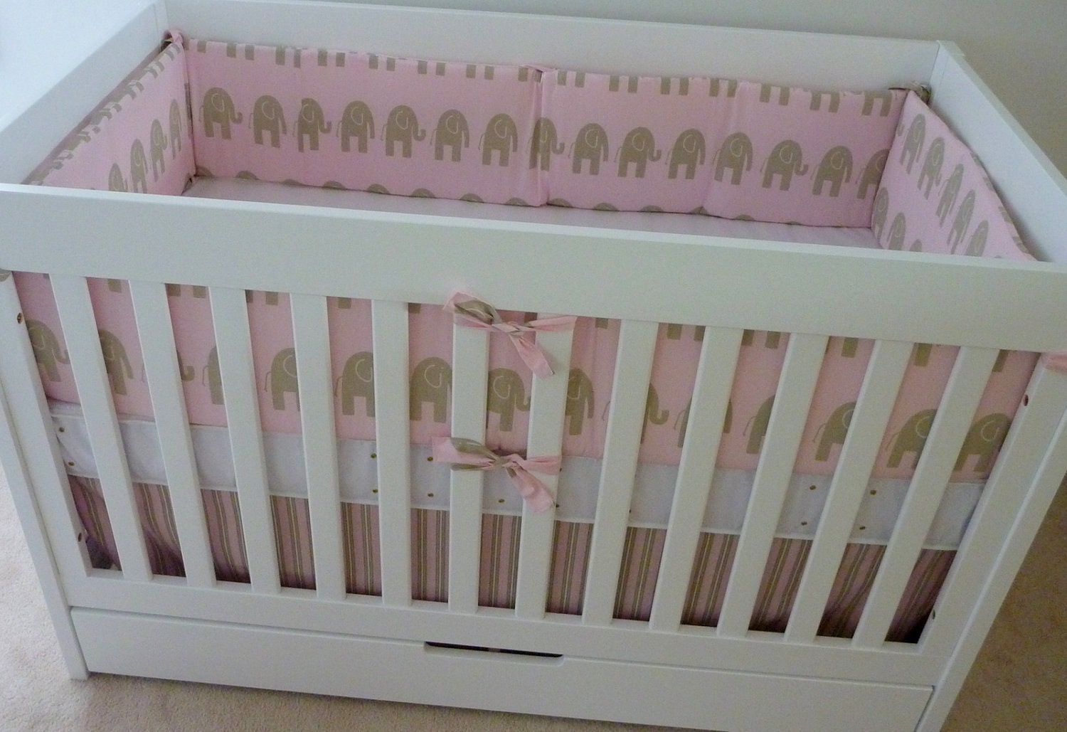 Custom CRIB BUMPER you design- Choose your own fabric
