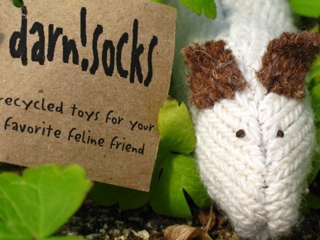 darn socks catnip cat toy