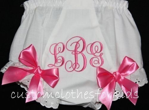 Girls Personalized Custom Baby Script Monogram diaper covers bloomers for Infant Girl Free Monogramming Bloomers TUTU