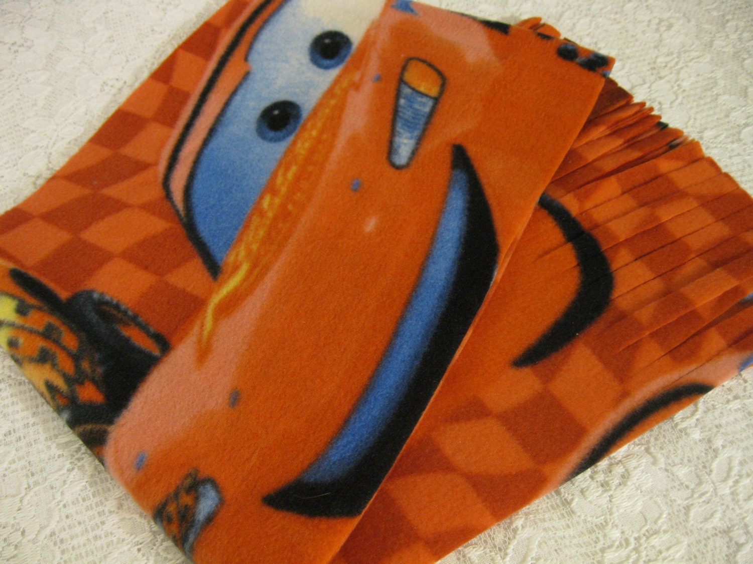 Cars Disney Pixar Winter  Fleece Scarf Lightening McQueen